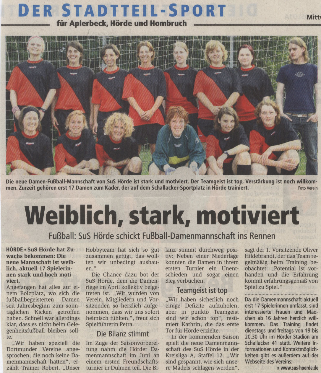 09/2007: Weiblich, stark, motiviert (RN)