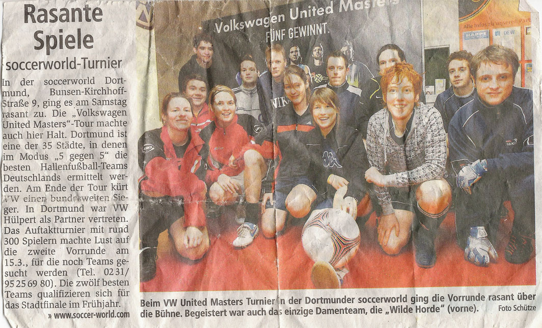 01/2008: Soccerworld Turnier